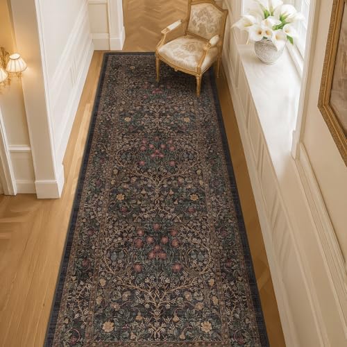 Dark Brown 2'6" x 8' Runner Rug - Image 6