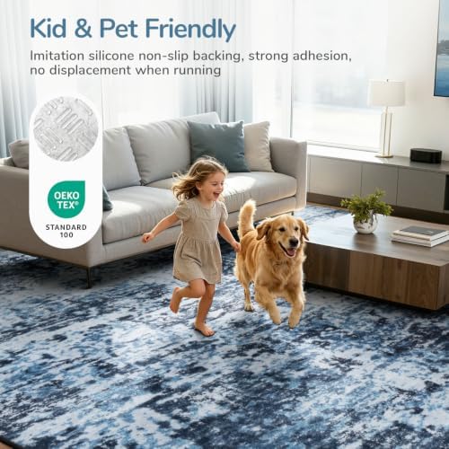 Lessymo Washable 7x10 Area Rugs - Image 6