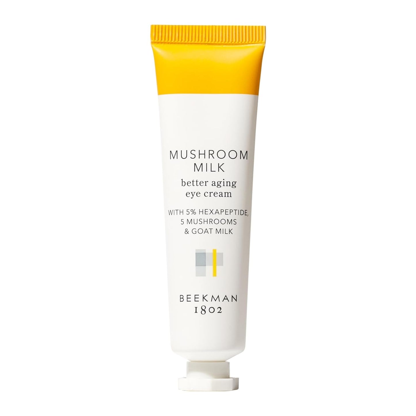 Beekman 1802 Mushroom Goat Milk Eye Cream - Clinically Proven Anti-Aging Eye Treatment for Dark Circles & Fine Lines - With Kojic Acid, Hexapeptide & Mushrooms - Fragrance-Free, Cruelty-Free