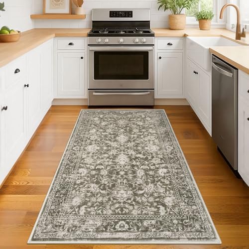 KILOCOCO Area Rug 3x5 Washable Entryway Rug Non Slip Kitchen Rugs - Image 2