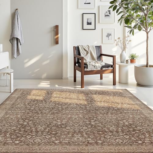 4x6 Reddish Brown Washable Area Rug by Unknown