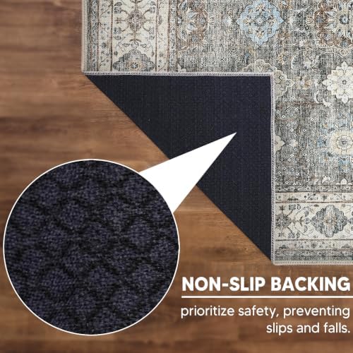 Keen Home Design Vintage Washable Area Rug, Non-Slip Low Pile - Image 5