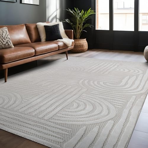 Modern Indoor Rug Orbit 4x6 Area Rugs - Image 6