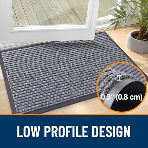 OLANLY 2-Pack Front Door Mats 59x34, Waterproof Heavy-Duty Doormats - Image 4