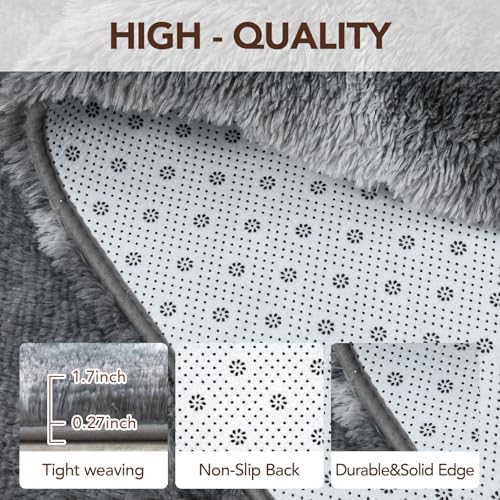 FinRèc Home 8x10 Non-Slip Fluffy Area Rugs - Image 4