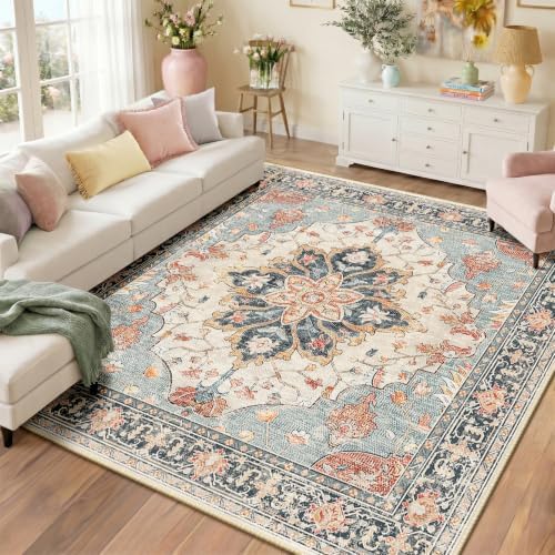 RELEANY Washable Area Rug, Square 8'x8' by RELEANY