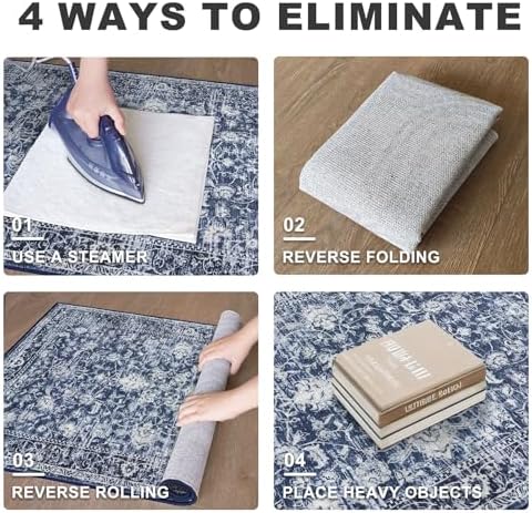 KILOCOCO Runner for Hallway 3x10 ft Washable Runner Non-Slip Rug - Image 3
