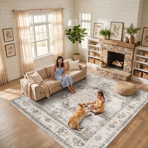10x10 Square Area Rug: 10ft Square Washable Living Room Rugs Ultra Thin Soft by YOUFORTONG
