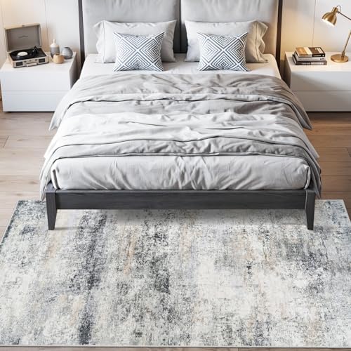 Abstract Washable Indoor Rug 4x7: Non Slip Runners - Image 4
