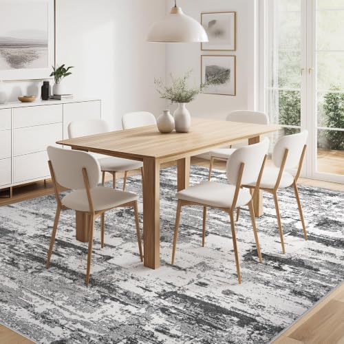 8x11 Area Rugs Abstract Washable Living Room Rug - Image 5