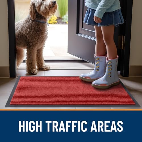 OLANLY 2-Pack Front Door Mats 59x23, Waterproof Heavy-Duty Doormats - Image 7