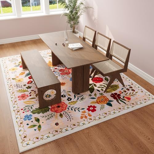 Rugcomf Area Rug 5x7 Washable - Image 6