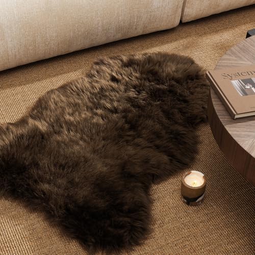 Ashler Faux Fur Rug, Fluffy Shaggy Area Rug, Ultra Soft 2 x 3 Feet Sheepskin Fur - Image 3