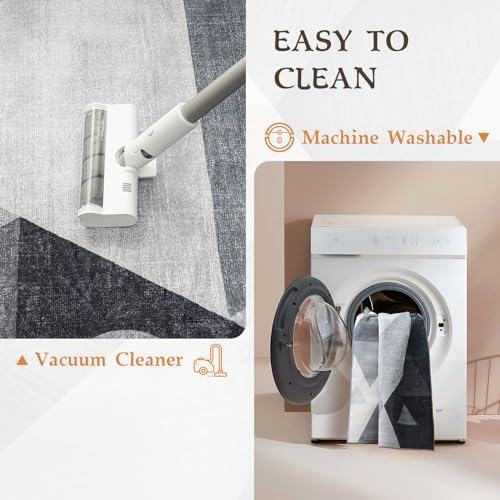 HOMFINE Washable Modern Area Rug - Image 5