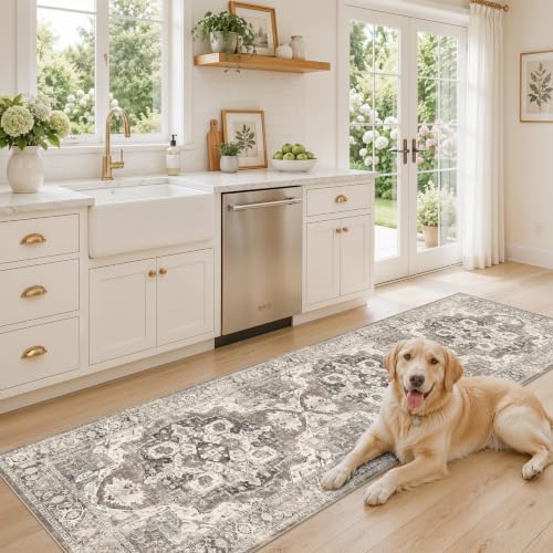 YOUFORTONG Hallway 3x9 Runner Rug: Non-Slip Washable Boho Kitchen Rugs Entryway - Image 2