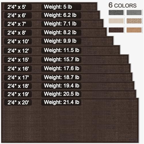 GOYLSER Kitchen Runners Non Skid Washable 6ft, Jute Long Hallway Runner Rugs - Image 4