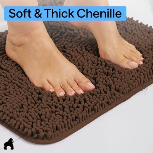 GORILLA GRIP Chenille Bath Rug Mat - Image 5