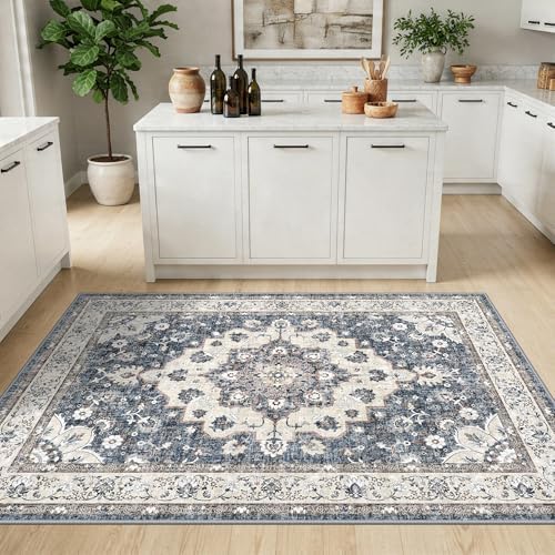 Washable 3x4 Entryway Area Rug: Non-Slip Stain Resistant Floor Mat Light Weight - Image 3