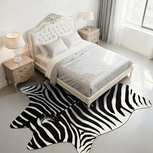 BENRON Zebra Rug, Animal Print Rug - Image 4
