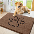 Smiry Dog Door Mat for Muddy Paws, Absorbent Non Slip Dirt Trapper by Smiry