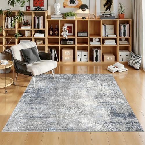 Square Rug 4x4 for Entryway Washable – Non-Slip Small Throw 4ft Area Rug for by BYYVOORugsforYourHome