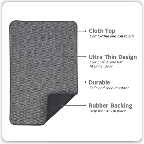 Bath Mat, Ultra Thin Bathroom Rugs, Rubber Bath Mats - Image 2