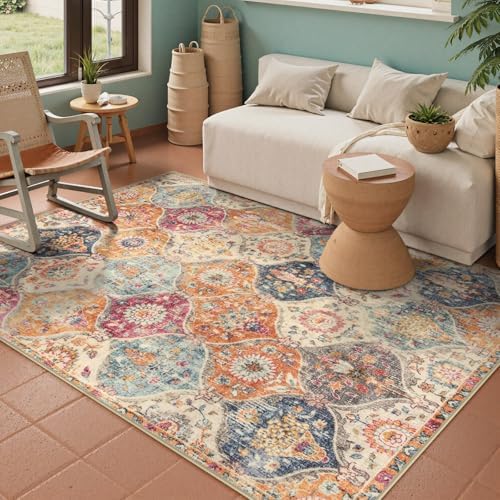 Lahome Moroccan Washable Small Area Rug, 3x5 Rug by Lahome