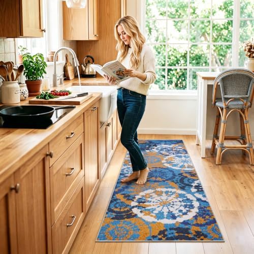Washable 2x6 Runner Rugs for Hallway, Boho Runner Rug for Entryway - Image 2