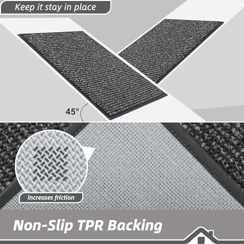 BEQHAUSE Dirt Trapper Door Mat 20"x32", Non-Slip Washable Doormat - Image 6