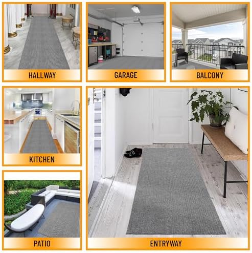 Ottomanson 2x12 Hallway Runner Rug – Non-Slip Indoor Outdoor Door Mat - Image 4