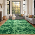 6x9 Large Tie-dye Green Area Rug Non-Slip Washable by FinRe%CC%80cHome