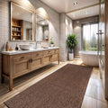 CAMILSON Easy Jute Runner Rug Brown Solid Boho Woven Design Easy-Cleaning Non by CAMILSONIndoorOutdoorAreaRugs