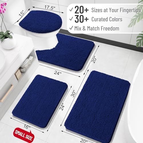 OLANLY Bathroom Rugs 30x20, Extra Soft Absorbent Chenille Bath Rugs - Image 2