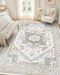 OLANLY 5x8 Washable Area Rug, Soft Non Slip Carpet by OLANLY