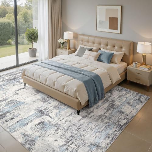 8x10 Area Rugs Living Room Abstract Washable Rug - Image 3