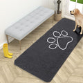 OLANLY Dog Door Mat for Muddy Paws 59x24, Paw Print Design Chenille Mud Mat by OLANLY