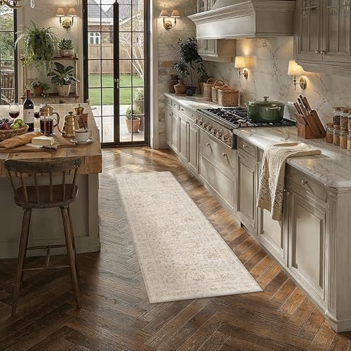 PureCozy 2x6 Beige Neutral Runner Rug - Image 2