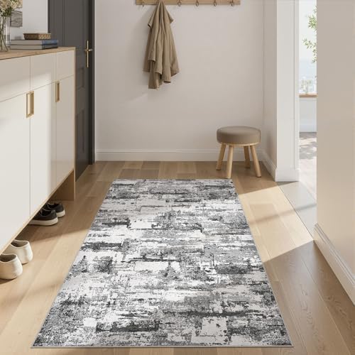3x5 Runner Rug, Abstract Washable Hallway Rugs - Image 3