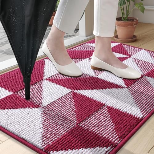 OLANLY Door Mat Indoor Entrance Washable 32x20, Odor-Free Low-Profile Front - Image 2
