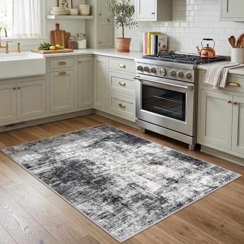 IOHOUZE Abstract Area Rug 4x5 Ft Washable Rugs - Image 2