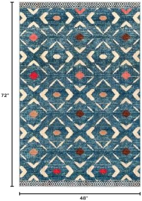 KILOCOCO Area Rug 4'x6' Entryway Rug Washable Bedroom Rug - Image 2