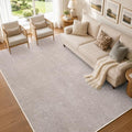 5x7 Oatmeal/White Area Rug Non-Slip Washable Soft by FinRe%CC%80cHome