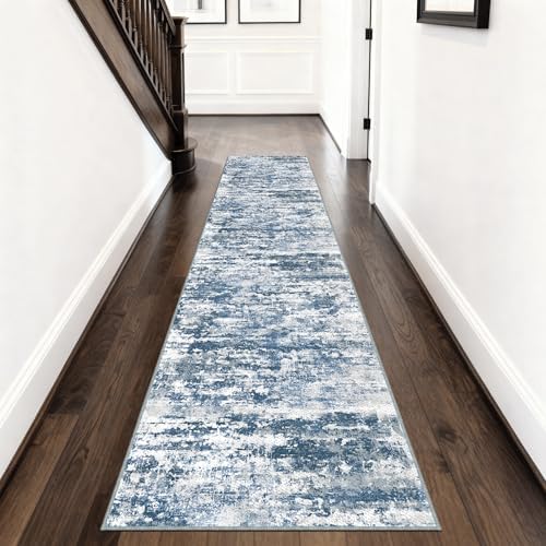 Modern Hallway Runner Rug 2x8, Textured Non Slip Carpet Runner by TTelephant
