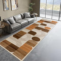 Soft Modern Geometric Abstract Machine Washable 2x6 Runner Rug by QDUIDU