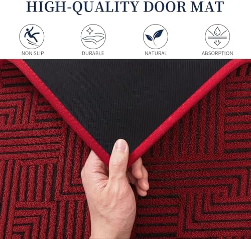 YIHOUSE Dirt Trapper Door Mat 24" x 36", Non-Slip Washable Entrance Mat - Image 6