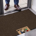 GORILLA GRIP Traffic Guard Indoor Outdoor Heavy Duty Door Mat, 47x35 Brown by GorillaGrip