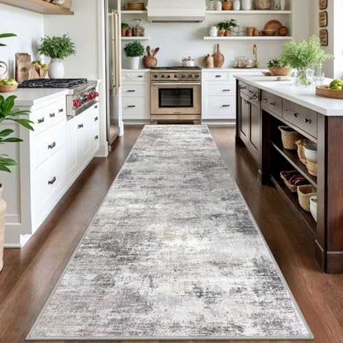 IOHOUZE Abstract Runner Rug 3x14 Ft Washable Runners - Image 3