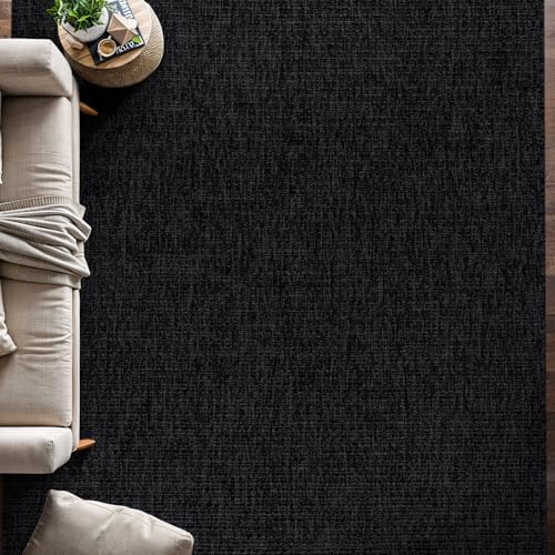 Beverly Rug Easy Jute Rug 4x6 Solid Washable Durable Outdoor Indoor Area Rugs - Image 4