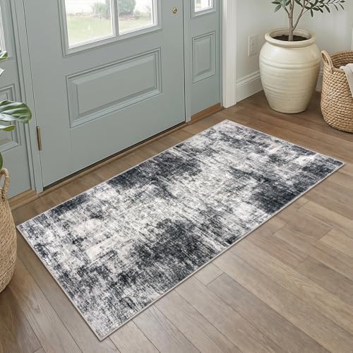 IOHOUZE Abstract Runner Rug 2x4 Ft Entryway Rugs Washable Door Mat Indoor by iOhouze