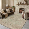 Washable Area Rug 6x9, Non-Slip Boho Carpet by LULLOSA
